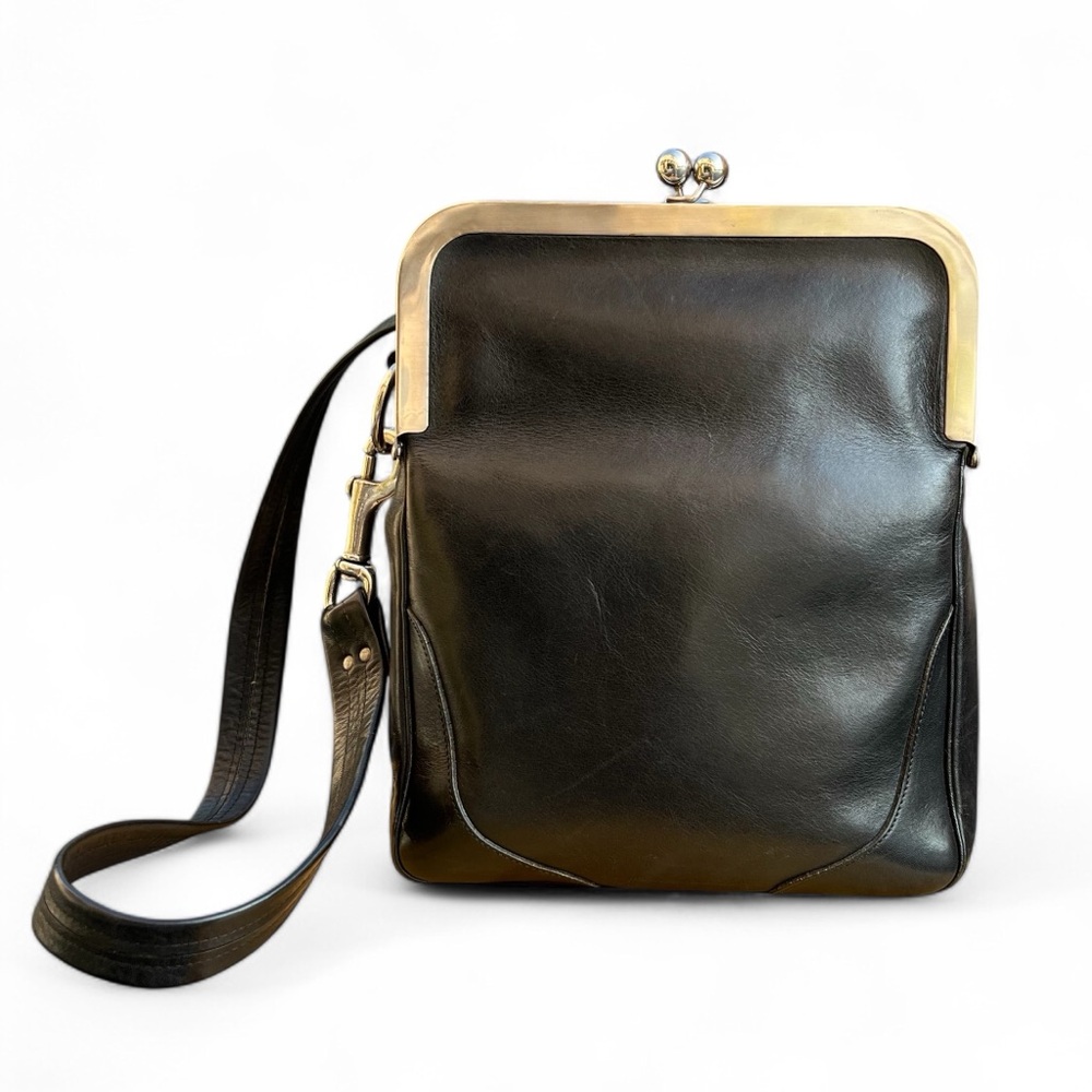 🦄 Vintage Coach Double Entry Shoulder Bag